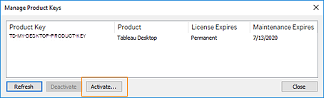 resend product key for tableau student version