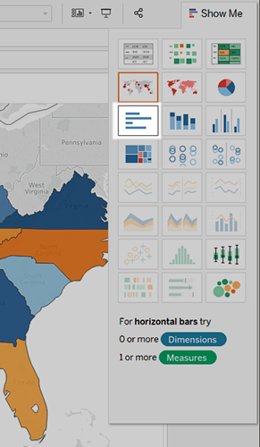 Tableau Drill Down Bar Chart