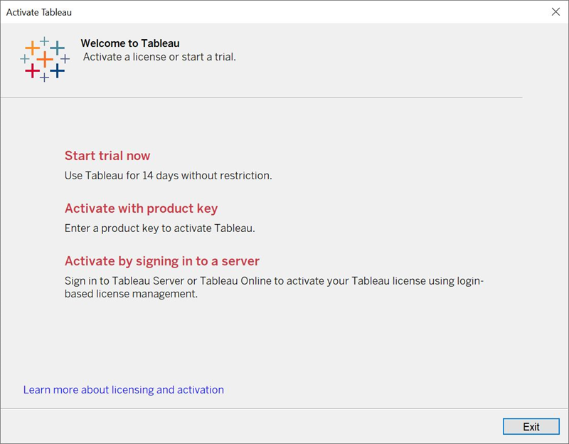 tableau product key trial version