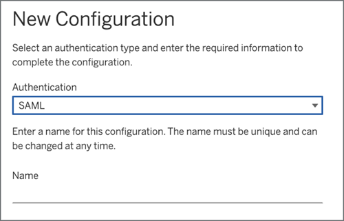 Screen shot of Tableau Cloud site authentication settings page