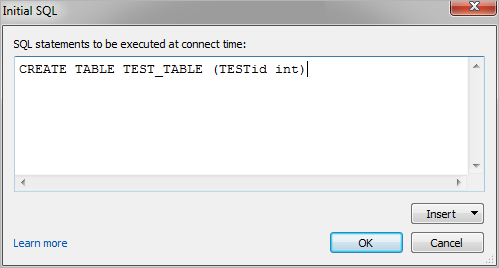 初期 Sql の実行 Tableau