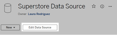 Botão Editar fontes de dados