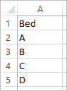 Vorschau des "Beds"-Datensatzes