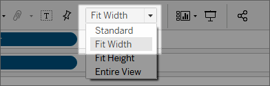 Abbildung der Position des Größen-Dropdowns in der Symbolleiste