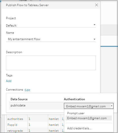 tableau prep flow save as extract