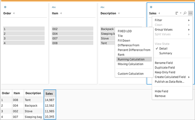 Calculate Values Across Multiple Rows - Tableau