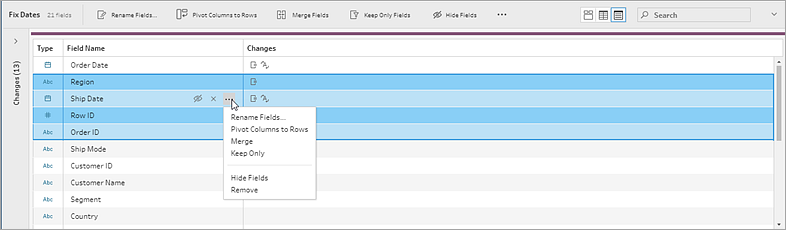 tableau prep output