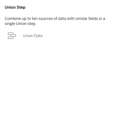 tableau prep union multiple data sources
