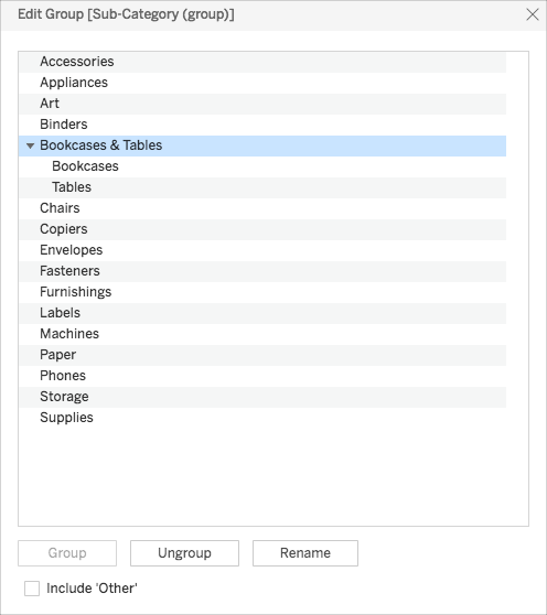 Group Your Data Tableau