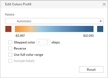 Colour Palettes and Effects - Tableau