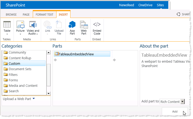 Embed Tableau Server Views Into SharePoint (Active Directory ...