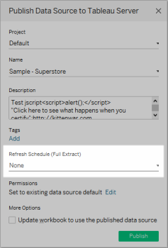 tableau reader refresh data