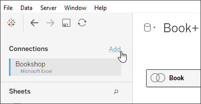 This image shows how to add data to Tableau Public