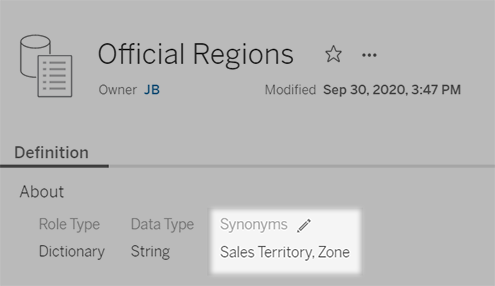 Add Synonyms For Ask Data Tableau