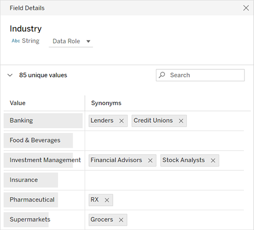 Add Synonyms For Ask Data Tableau