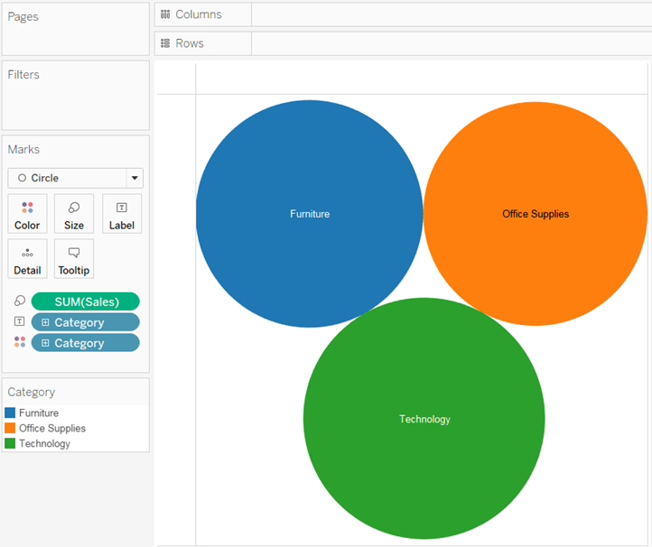 Build a Packed Bubble Chart - Tableau