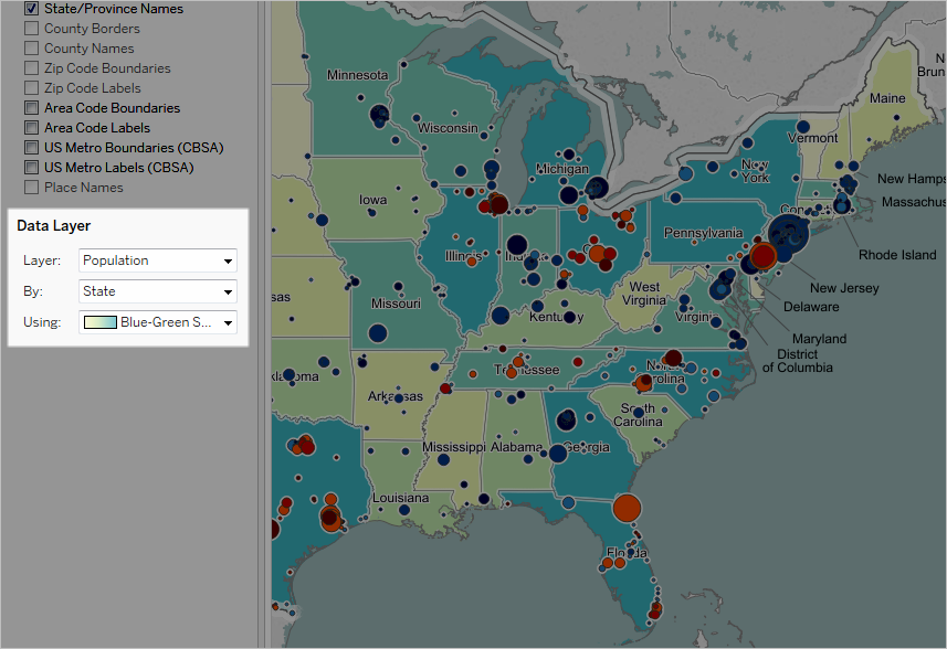 Customize How Your Map Looks - Tableau