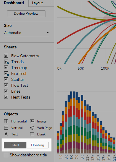 Size and Lay Out Your Dashboard Tableau