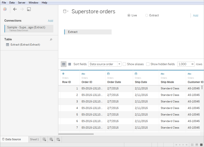 Other Files Tableau