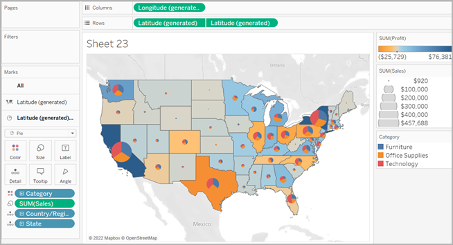 Tableau Pie Chart Example