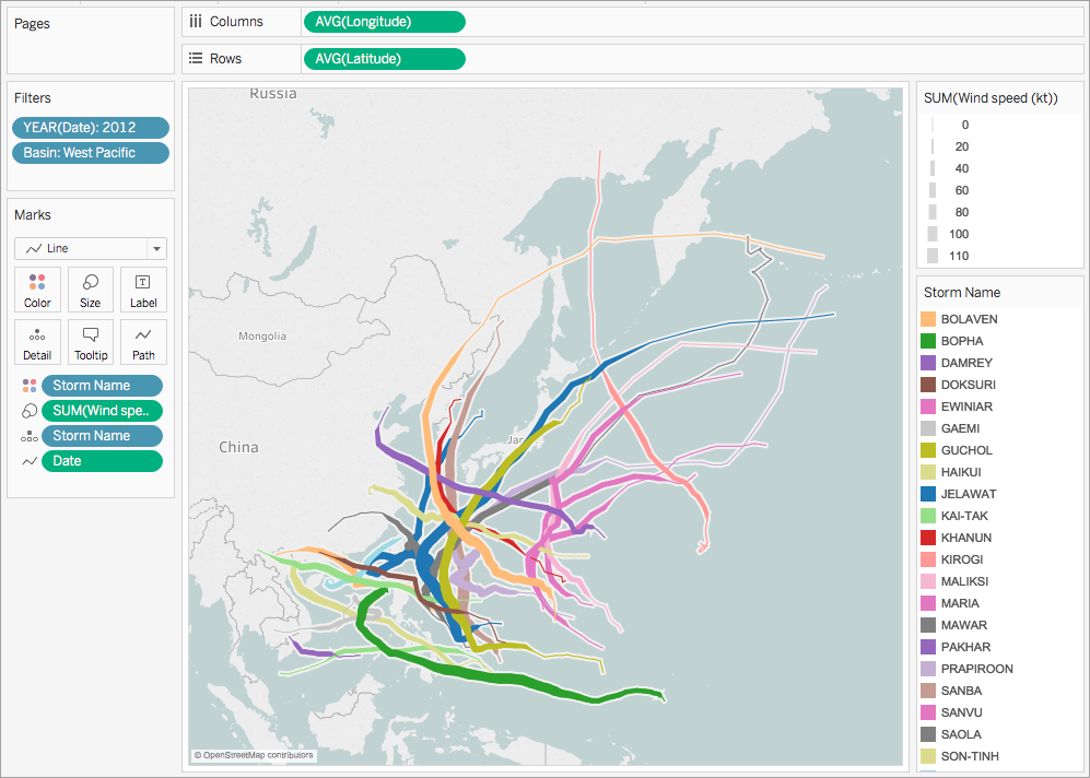 Create Maps That Show A Path Over Time In Tableau Tableau