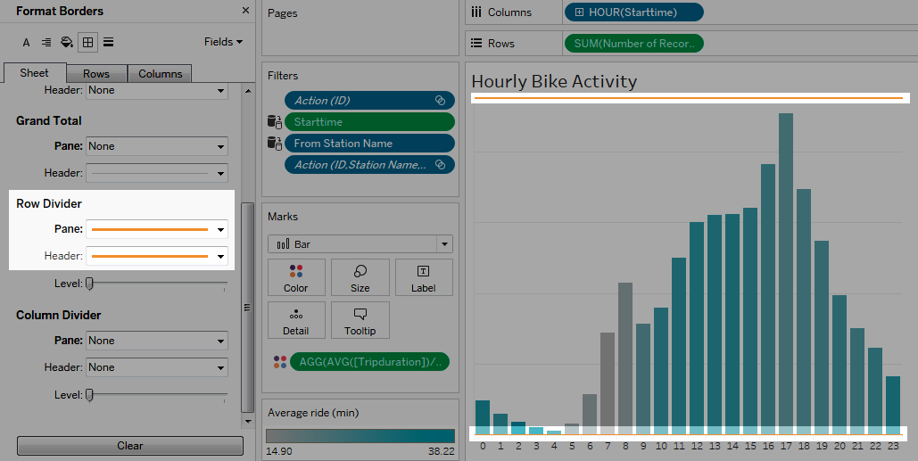 Tableau Bar Chart Border