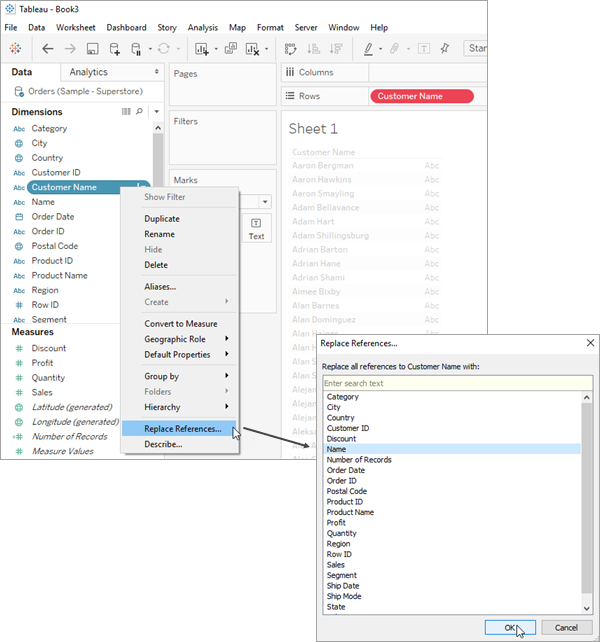 Edit Data Sources Tableau