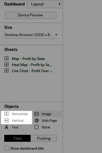 Tableau Tutorial - Layout Containers Tutorial (Horizontal, Vertical, Tiled)  