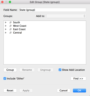 how to get dialogue box in tableau on mac