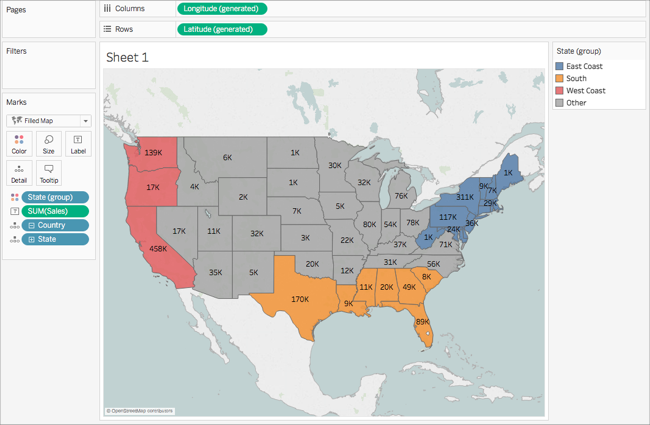 Tableau Filled Map With Points Get Started Mapping With Tableau - Tableau