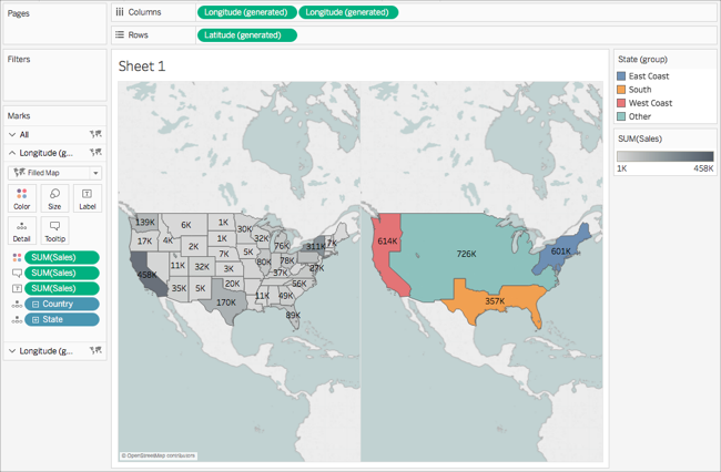 Tableau Filled Map With Points Get Started Mapping With Tableau - Tableau