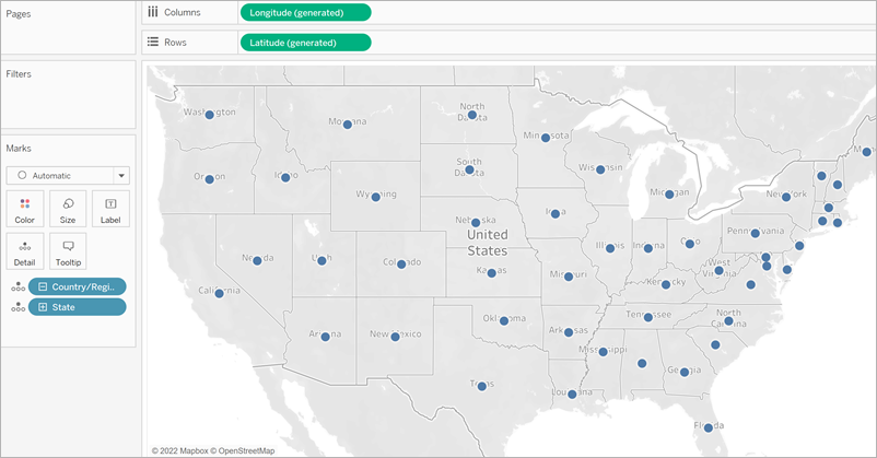 build a simple map tableau