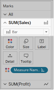 Tableau Bar Chart Multiple Measures