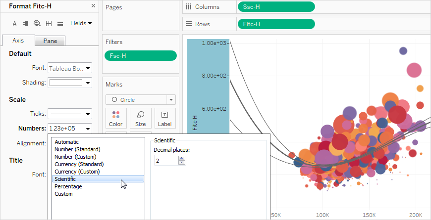 Tableau Bar Chart Formatting