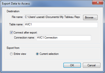 tableau prep export to excel