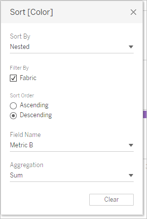 Tableau Sort Bar Chart By Value