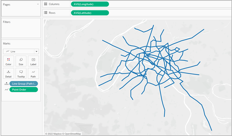 Tableau Spider Chart