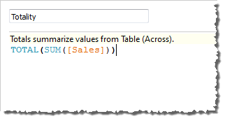 Fonctions de calcul de table - Tableau