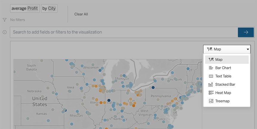 データに聞く」 (Ask Data) 機能を使用した自動的なビューの構築 - Tableau