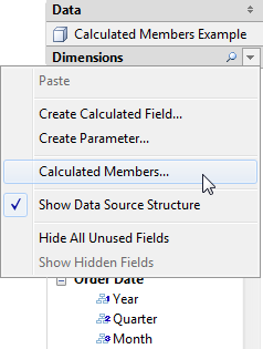 計算されたメンバーの作成方法 Tableau