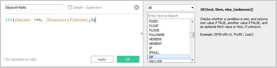 Tableau での計算の開始 Tableau