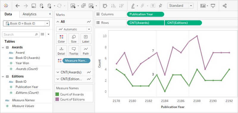 高度なリレーションシップを使ってみる Tableau