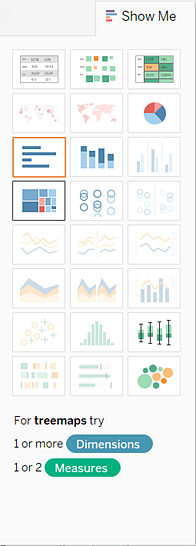 ツリーマップの作成 Tableau