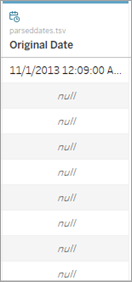 Null-waarden worden weergegeven in het scherm Databron.