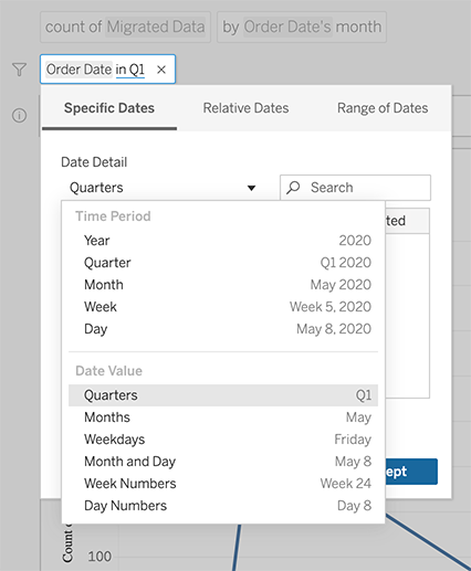 Criar exibições automaticamente com o Pergunte aos dados (Ask Data