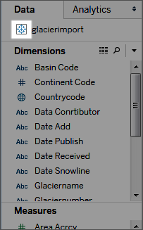 ตัวอย่างไอคอน Tableau