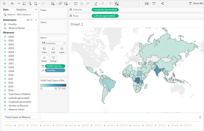 Um mapa ilustra a distribuição global da malária.