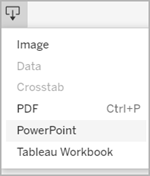 Menu de contexto de download com opção para baixar o PowerPoint destacada.