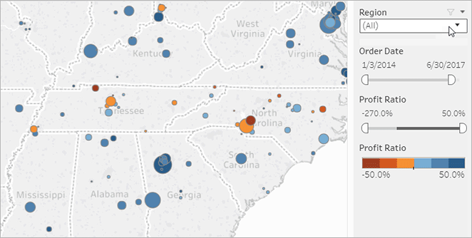 Um visualizador pode filtrar os dados no Tableau Cloud.