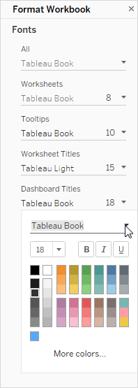 A caixa de diálogo Formatar pasta de trabalho.